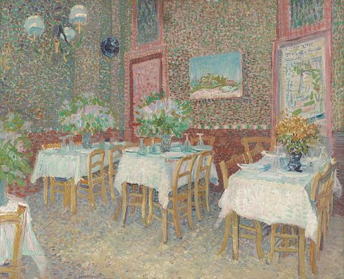 Interieur van een restaurant, Vincent van Gogh