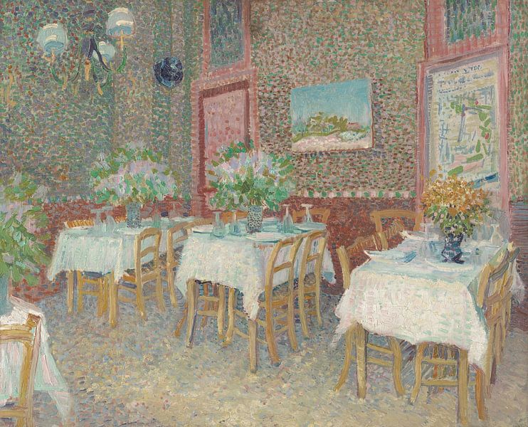 Interieur van een restaurant, Vincent van Gogh van Meesterlijcke Meesters