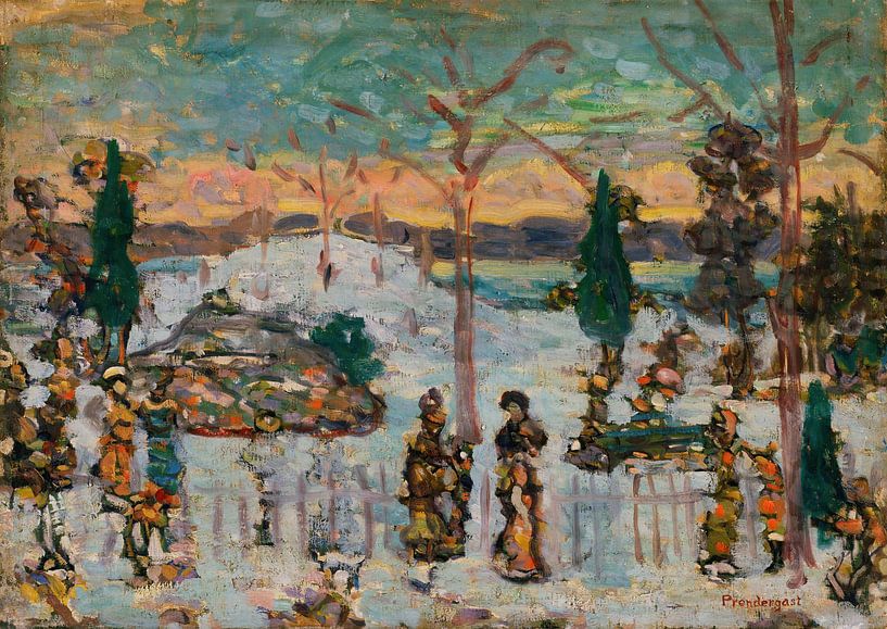 Maurice Predgast Schnee im April von finemasterpiece