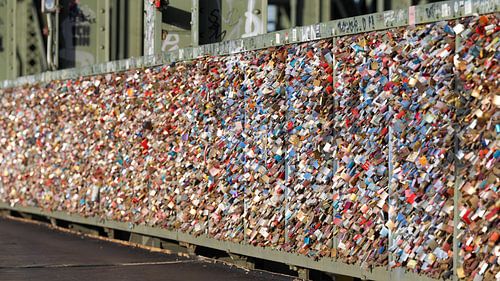 Liebesschlösser in Köln