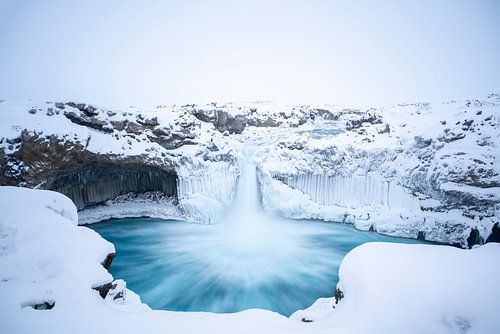 The Aldeyjarfoss on Iceland in the winter - 1