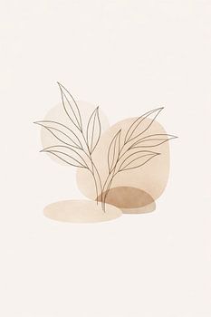 Neutral Japandi Botanical Bedroom Print No. 02