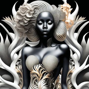 Onderwaterschouwspel: een surrealistische wereld van zeemeerminnen en architectuur van Summer Shamma