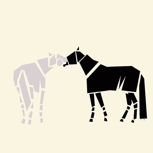 Paarden samen van Go van Kampen