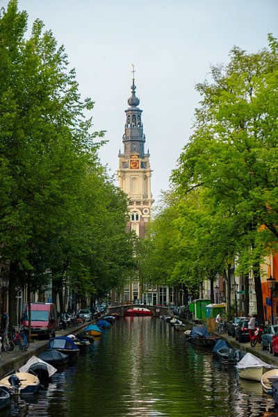 Zuiderkerk from steelmaster bridge in Amsterdam by Alex van der Aa