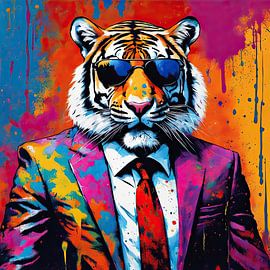 Tiger malen 05.51 von Blickfänger Gemälde