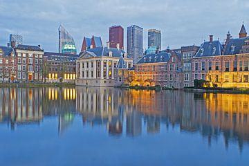 Binnenhof en skyline Den Haag van Remco Swiers