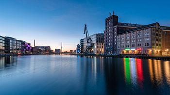 Sonnenaufgang im Stadthafen Münster