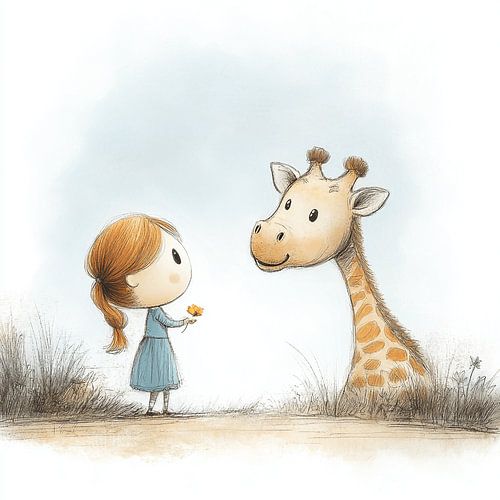 The Girl and the Friendly Giraffe