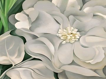 Georgia OKeeffe - De witte calicobloem .1931 van Vivanne