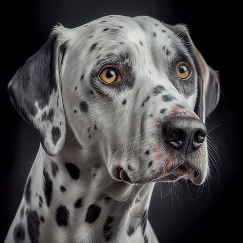 Portret van een dalmatiër Illustratie