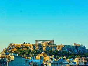 Stadtlandschaft Athen mit der Akropolis