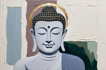 Minimalist Buddha artwork by Art & Soul Creations