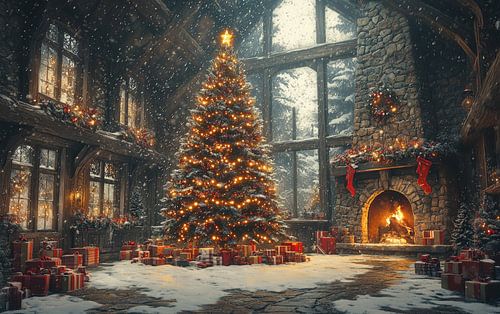 Kerst Hut Interieur