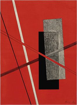 Bauhaus, Sans titre, du portefeuille Konstruktionen, Kestnermappe 6 - László Moholy-Nagy, 1923