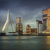 Skyline Rotterdam Erasmusbrug Willemskade van Manon Ruitenberg