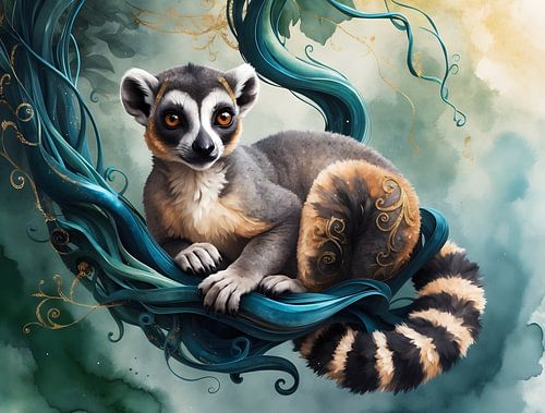 ? "Jungle Whisper - The Mystical Lemur" ✨