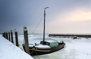Haven van Laaxum in de winter