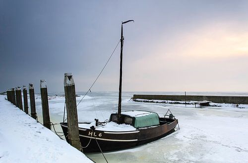 Haven van Laaxum in de winter