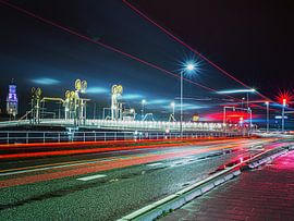 De stadsbrug in Kampen van Iwan van Schagen
