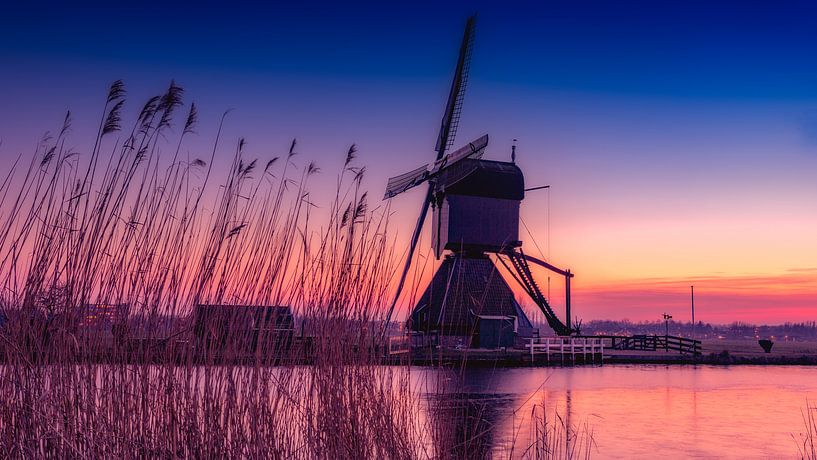 Moulin solitaire de Kinderdijk par Michael van der Burg