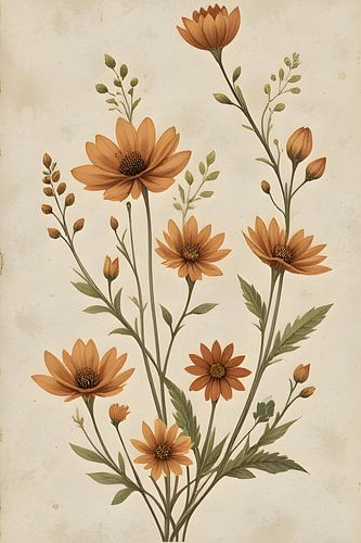 Zartes künstlerisches Blumenarrangement