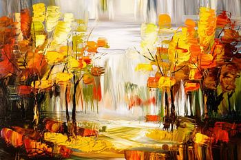 Warme abstrakte Herbstfarben