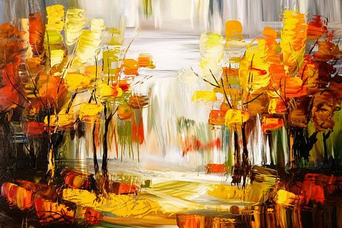 Warme abstracte herfstkleuren