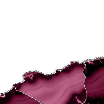 Burgundy & Silver Agate Texture 13 by Aloke Design