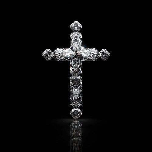 Kruis van diamant jezus