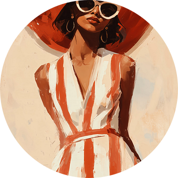 Retro Elegantie in Terracotta no.5 van Studio BB