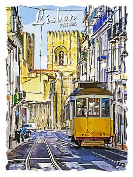 Lisbonne sur Printed Artings