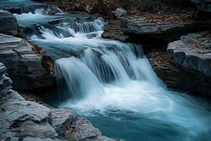 Wasserfall im Herbst
