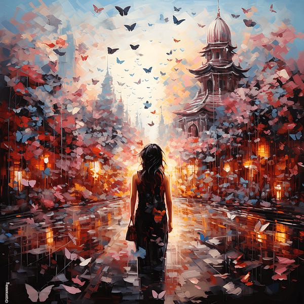 Buddha Butterflies by CP Artworks