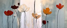 Abstrakte Blumen von Dakota Wall Art
