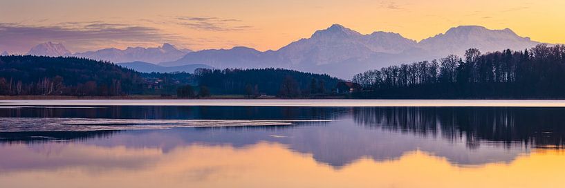 Abtsdorf Lake and Alps by Martin Wasilewski