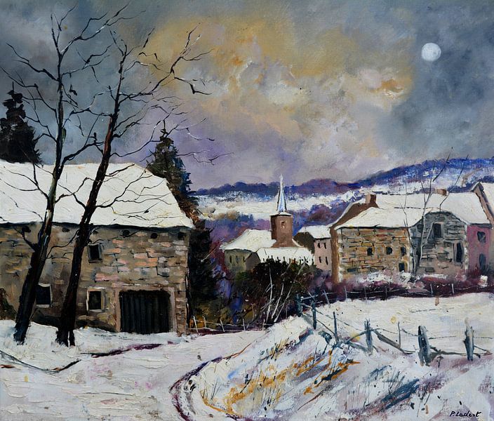 Snowy landscape by pol ledent