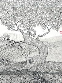 Eisvogel Zeichnung von Yvonne Jansen