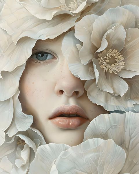 Goddess among flowers by But First Framing