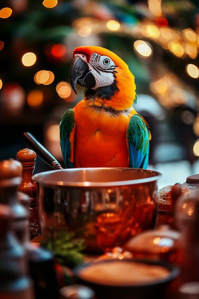 Parrot kitchen by Poster Art Shop