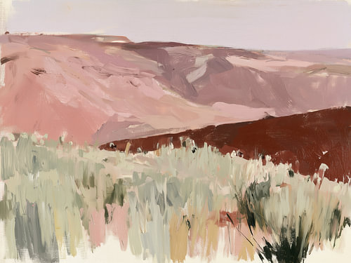 Blush Desert Landscape