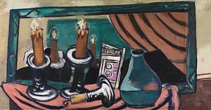 Stilleben mit einer umgefallenen Kerze, Max Beckmann