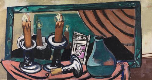 Stilleven met een gevallen kaars, Max Beckmann