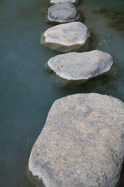 Stones in the water by Ulrike Leone