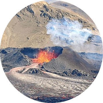 Vulkaan op Ijsland van Gert-Jan Siesling