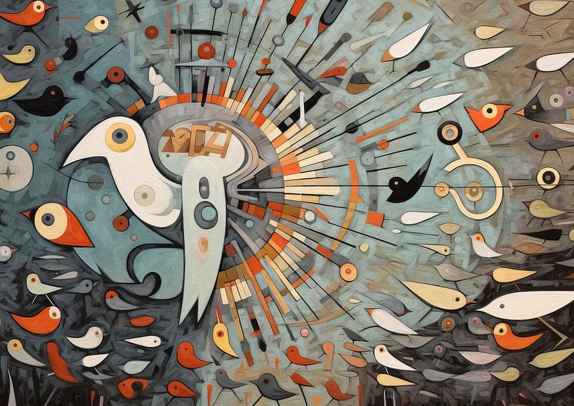 Painting Colourful Birds | Flying Festival by ARTEO Paintings