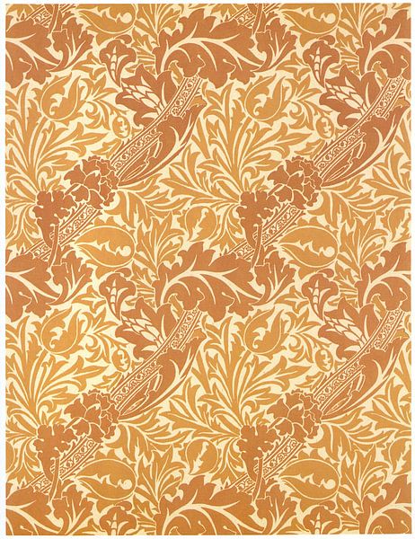 William Morris - ontwerp Brugge (voor behangpapier) van Peter Balan