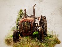Oude tractor in Kroatië