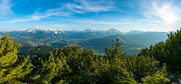 Panoramablick über das Berchtesgadener Land von Leo Schindzielorz