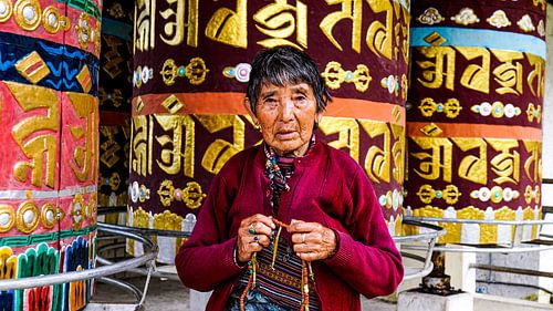 Die Frau aus Bhutan.
